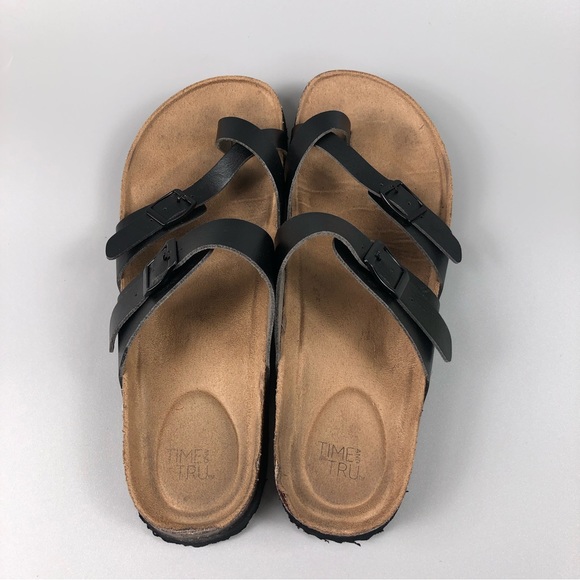 Time and Tru Women’s Footbed Sandals Size 9 - Picture 4 of 8